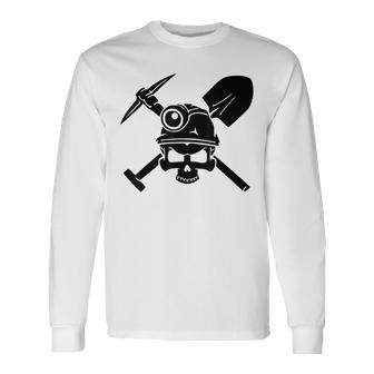 Calavera Minero De Carb Camiseta de manga larga - Regaloses
