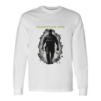 Call Of Daddy Parenting Ops Father's Day Great Dad Joke Long Sleeve T-Shirt - Thegiftio UK