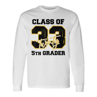 Class Of 2033 5Th Grader Elementary School Back To School Long Sleeve T-Shirt | Mazezy