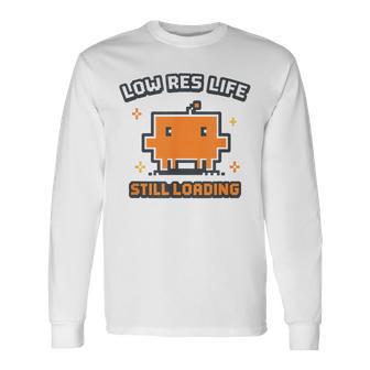 Claude Code Developer ゲーマー 読み込み画面 Clawd Res 長袖Tシャツ - Kawaiitshirt