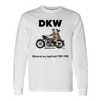 Dkw バイク 1930年代デザイン ビンテージバイク 長袖tシャツ 長袖Tシャツ - Kawaiitshirt