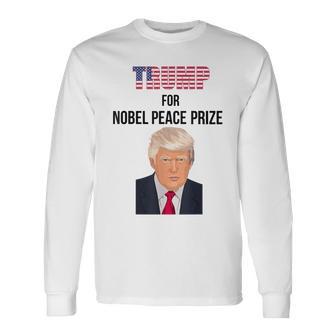 Donald Trump Por El Premio Nobel De La Paz Camiseta de manga larga - Regaloses