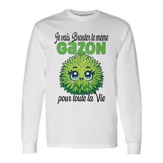 Enterrementie De Garçon Cadeau Mariage Même Gazon Foufoune T-shirt à manches longues - Cadeauxyz