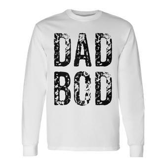 Dad Bod Workout Fitness Gym Long Sleeve T-Shirt - Monsterry DE