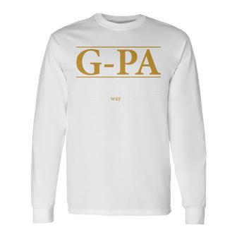 G-Pa Definition Fathers Day Grandpa Long Sleeve T-Shirt - Monsterry