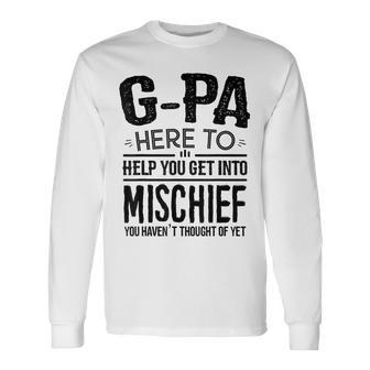 G-Pa From Grandchildren For Father's Day G-Pa Long Sleeve T-Shirt - Thegiftio UK