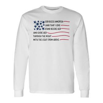 God Bless America Land That I Love Stand Beside Her Long Sleeve T-Shirt - Thegiftio UK