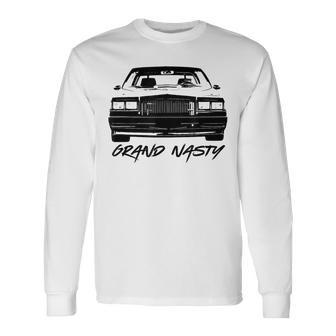 Grand Nasty National Black Car Long Sleeve T-Shirt - Thegiftio UK