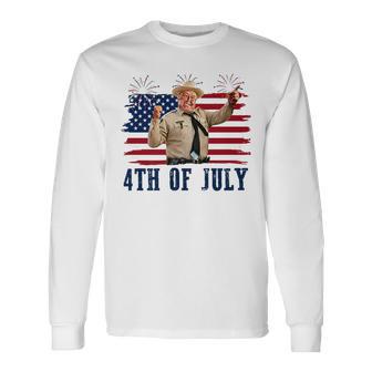 Happy 4Th Of July To All You Sumbitches Patriotic American Long Sleeve T-Shirt - Thegiftio UK