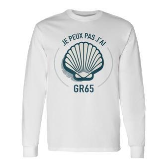 Humour Randonnée Gr65 Compostelle Cadeau Marcheur Et Pèlerin T-shirt à manches longues - Cadeauxyz