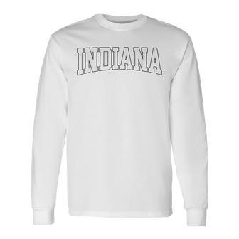 Indiana Throwback Classic Long Sleeve T-Shirt - Thegiftio UK