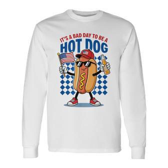 It's A Bad Day To Be A Hot Dog Long Sleeve T-Shirt - Thegiftio UK
