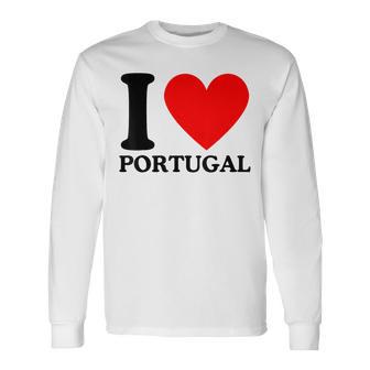 I Love Portugal I Heart Portugal Camiseta de manga larga - Regaloses