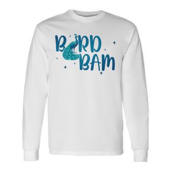 Mahjong Player Peacock Lover Bird Bam Chinese Game Tile Long Sleeve T-Shirt - Thegiftio UK