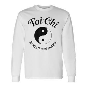 Meditación De Artes Marciales Chinas De Tai Chi Chuan Camiseta de manga larga - Regaloses