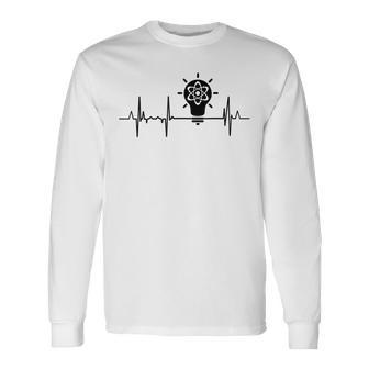 Mi Corazón Late Por El Cardiograma Físico Camiseta de manga larga - Regaloses