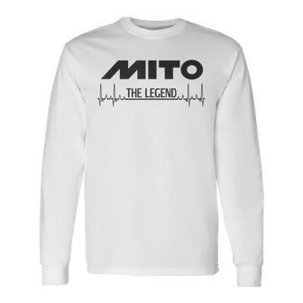 Mito レジェンド 125 ハートビート レジェンド バイク Cagiva 長袖Tシャツ - Kawaiitshirt