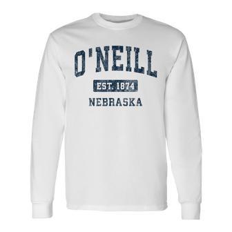 O'neill ネブラスカneビンテージアスレチックスポーツデザイン 長袖Tシャツ - Kawaiitshirt
