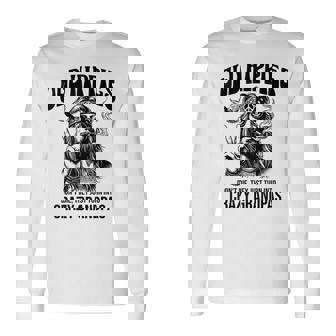 Old Hippies Don't Die They Turn Into Crazy Grandpas 長袖Tシャツ - Kawaiitshirt