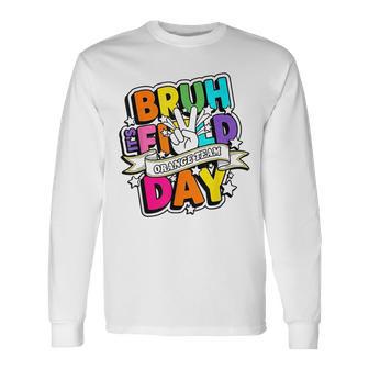 Orange Team Field Day Long Sleeve T-Shirt - Monsterry