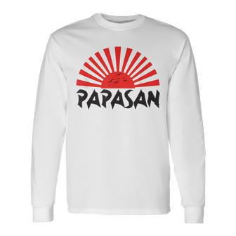 Papasan Japanese Elder Father Dad Papa Happy Father's Day Long Sleeve T-Shirt - Monsterry UK