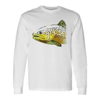 Pesca Con Mosca Trucha Minimalista Camiseta de manga larga - Regaloses