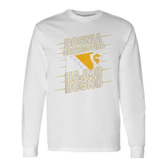 Proud Bosnia Herzegovina Cheer Country Favorite Spirit Game Long Sleeve T-Shirt - Thegiftio UK