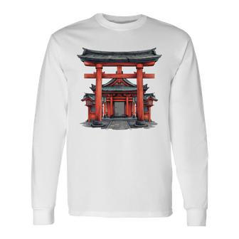 Puerta Japonesa Torii Puerta Japonesa Camiseta de manga larga - Regaloses
