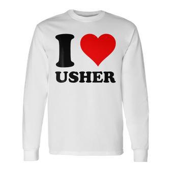 Retro Usher First Name Personalized In My Usher Era Long Sleeve T-Shirt - Monsterry
