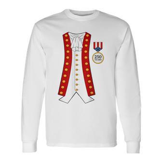 Revolutionary War Soldier Costume Long Sleeve T-Shirt - Thegiftio UK