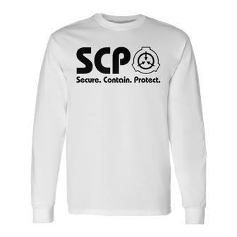 ScpecureContainProtect-Cp Foundation 長袖Tシャツ - Kawaiitshirt