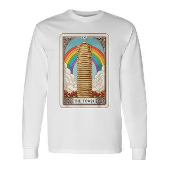 The Tower タロットカード パンケーキタワー 朝食 恋人 パンケーキ 長袖Tシャツ - Kawaiitshirt