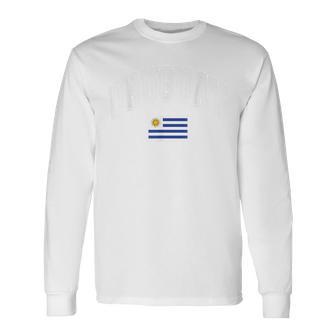 Uruguay Uruguayuan Flag Graphic Long Sleeve T-Shirt - Thegiftio UK