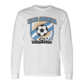 Vamos Argentina Flag Argentina Pride Long Sleeve T-Shirt - Thegiftio UK