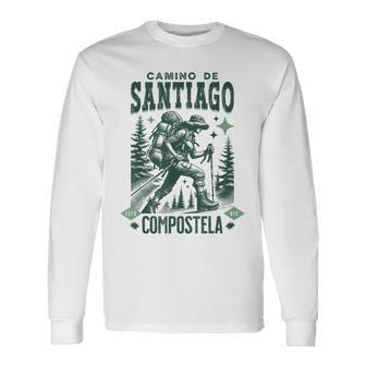 Viaje Del Camino Deantiago Compostela Experiencia Espiritual 2 Camiseta de manga larga - Regaloses