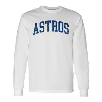 Vintage Astro Retro Style 70S 80S 90S First Name Long Sleeve T-Shirt | Mazezy