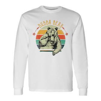 Vintage Bubba Bear Fathers Day Long Sleeve T-Shirt - Monsterry
