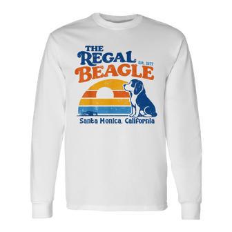 Vintage The Regal Beagle Est 1977 Santa Monica California Long Sleeve T-Shirt | Mazezy