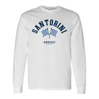 Voyage En Famille Àantorin En Grèceantorin Cadeau Greek Charm T-shirt à manches longues - Cadeauxyz