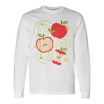 Y2k Apple Kawaii Cute Vintage 90S Retro Summer N Long Sleeve T-Shirt - Thegiftio