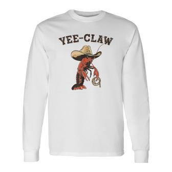 Yee Claw Crawfish Cajun Seafood Festival Long Sleeve T-Shirt - Thegiftio