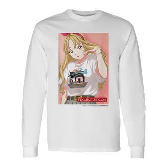 【Project Zircon×Fcグラディウス40th】ネオン（By淺野のん）「Fcグラディウス40th」 長袖Tシャツ - Kawaiitshirt
