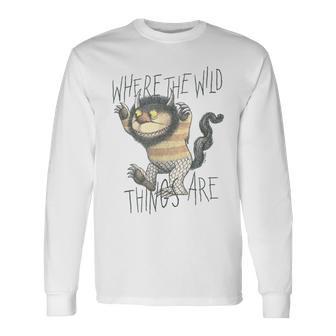 かいじゅうたちのいるところスケッチ・ワイルド・シング 長袖Tシャツ - Kawaiitshirt