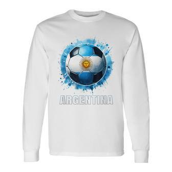 アルゼンチン ボール T シャツ アルゼンチン プレーヤー ボーイズ アルゼンチン 長袖Tシャツ - Kawaiitshirt