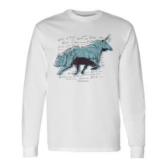 キャピタルマーケット ブル&ベア 長袖Tシャツ - Kawaiitshirt