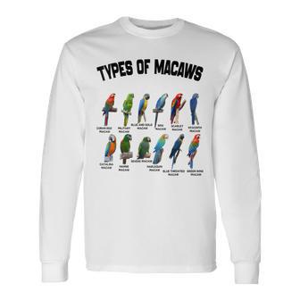 コンゴウインコの種類 面白い品種 コンゴウインコ ヴィンテージ オウム ファミリー 長袖Tシャツ - Kawaiitshirt