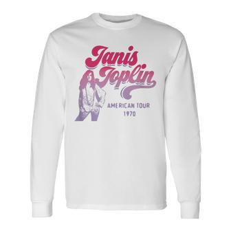 ジャニス・ジョプリン・アメリカン・ツアー1970 長袖Tシャツ - Kawaiitshirt