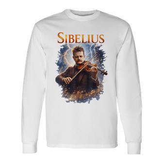 ジャン・シベリウス 作曲家 長袖Tシャツ - Kawaiitshirt
