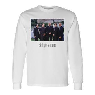 ソプラノス クラシック 墓地 情景 アートワーク グラフィック Papl2590 長袖Tシャツ - Kawaiitshirt