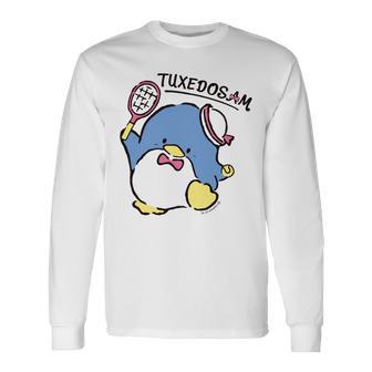 タキシードサム テニス 長袖tシャツ 長袖Tシャツ - Kawaiitshirt